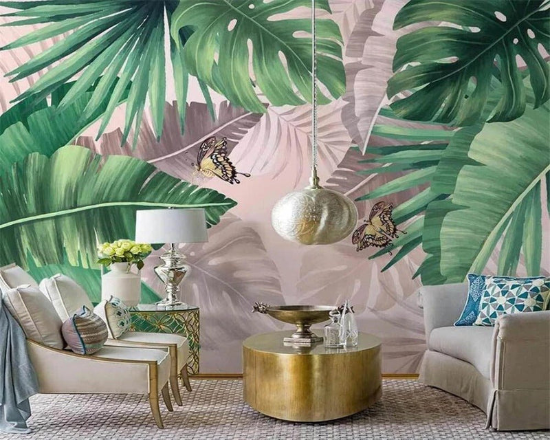 Papier peint jungle palmier — autocollant