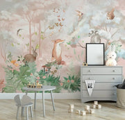 Papier peint jungle pastel - Papierpeint-panoramique.fr