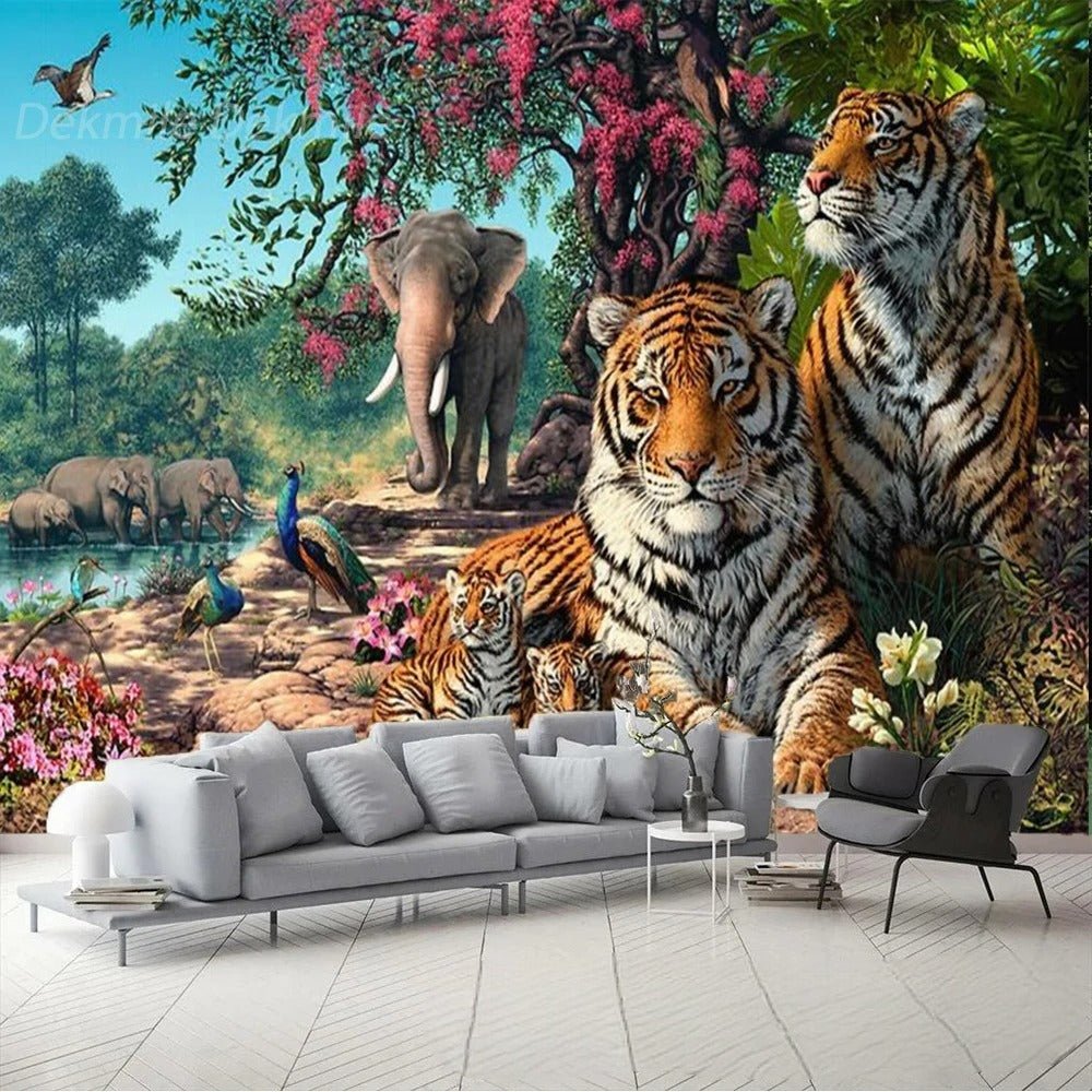 Papier peint jungle tigre - Papierpeint-panoramique.fr