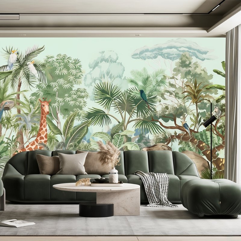 Papier Peint Jungle Tropical - motif
