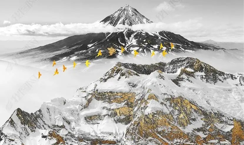 Papier Peint Montagne Noir Et Blanc – Papierpeint-panoramique.fr