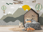 Papier peint montgolfière bébé - Papierpeint-panoramique.fr