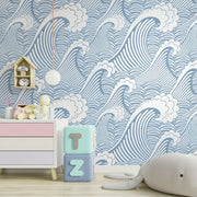 Papier peint motif de vagues - Papierpeint - panoramique.fr