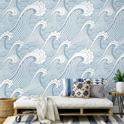 Papier peint motif de vagues - Papierpeint - panoramique.fr