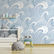 Papier peint motif de vagues - Papierpeint - panoramique.fr