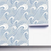 Papier peint motif de vagues - Papierpeint - panoramique.fr