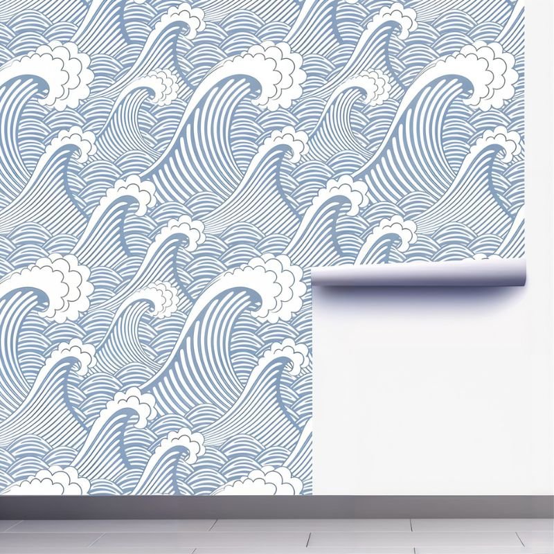 Papier peint motif de vagues - Papierpeint - panoramique.fr