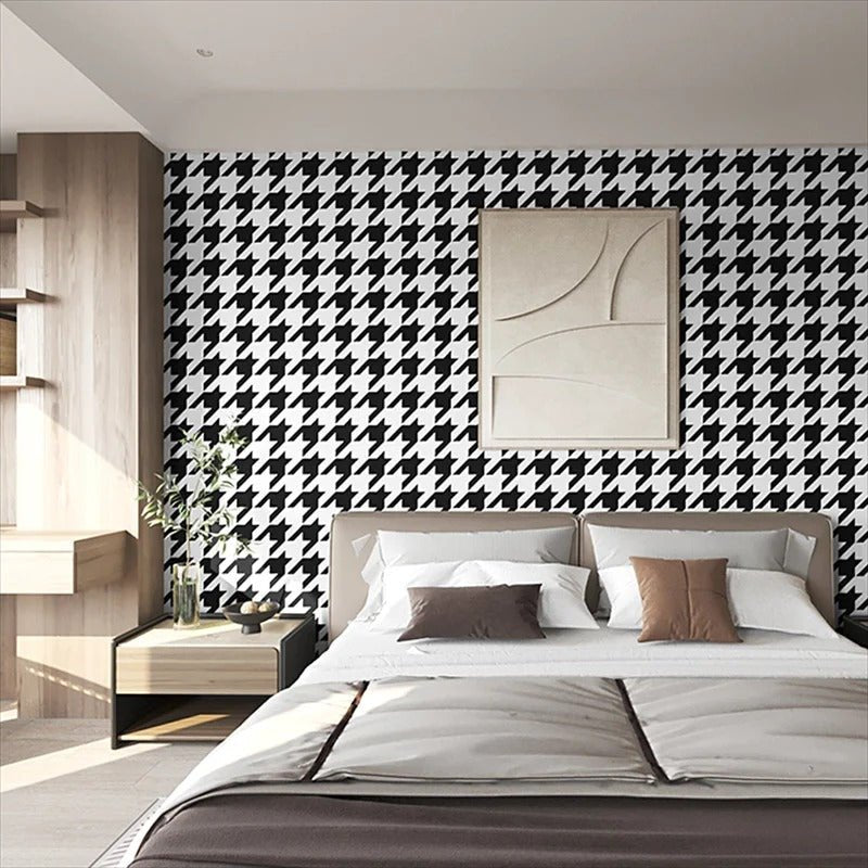 Papier peint motif tete de lit — intissé mat premium