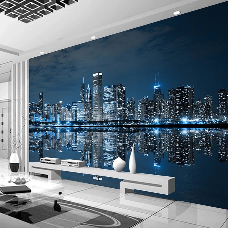 Papier Peint New York Noir Et Blanc — autocollant
