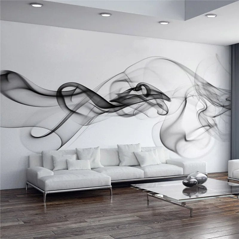 Papier Peint Noir Et Blanc Design - motif