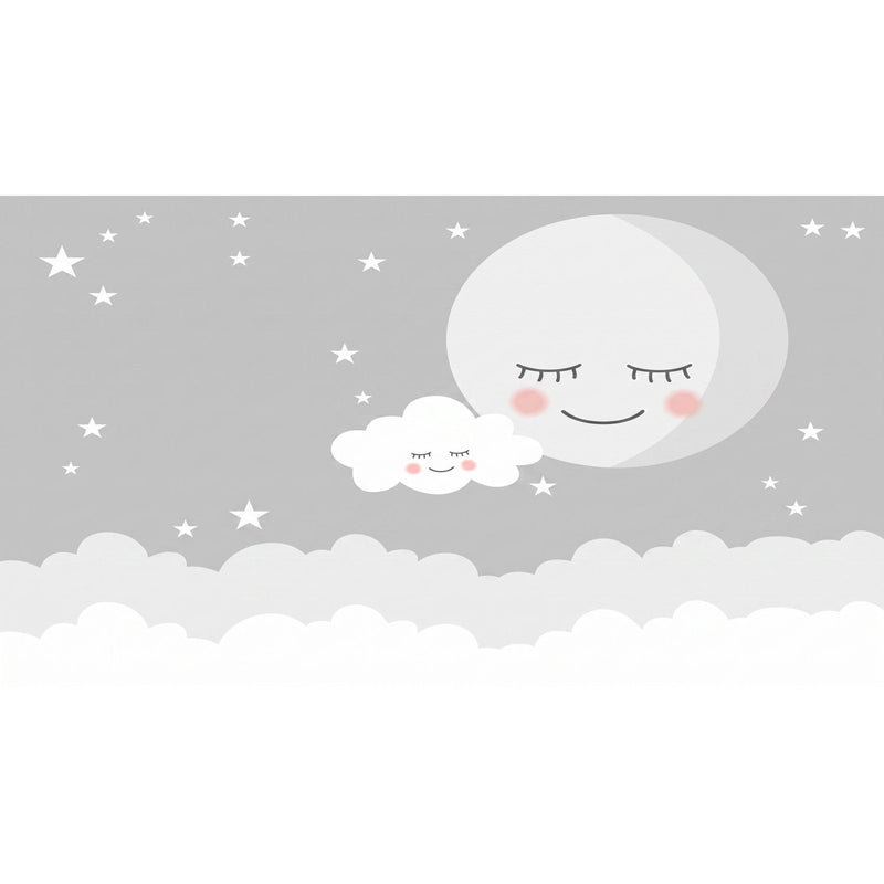 Papier peint nuage chambre bebe — autocollant