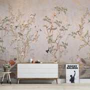 Papier peint oiseaux et fleurs - Papierpeint-panoramique.fr