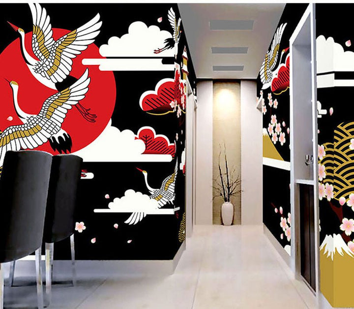 Papier Peint Oiseaux Japonais - Papierpeint-panoramique.fr