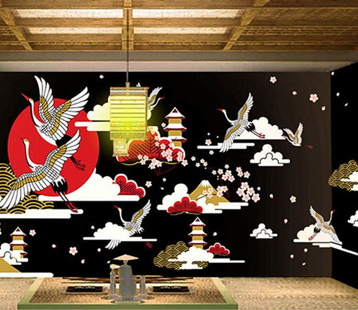Papier Peint Oiseaux Japonais - Papierpeint-panoramique.fr