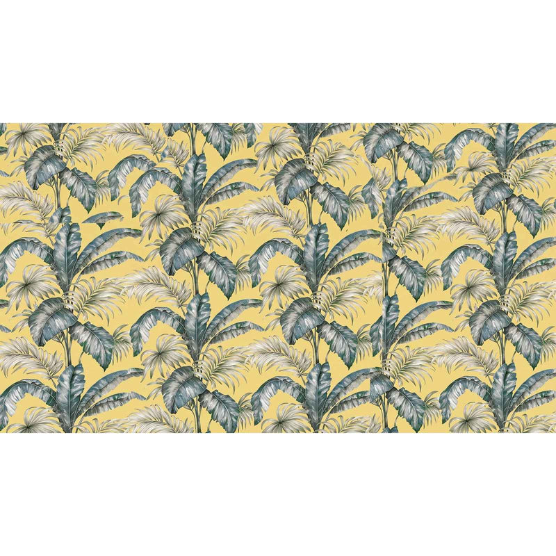 Papier peint palmier jaune — autocollant