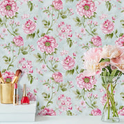 Papier peint pivoine - Papierpeint - panoramique.fr