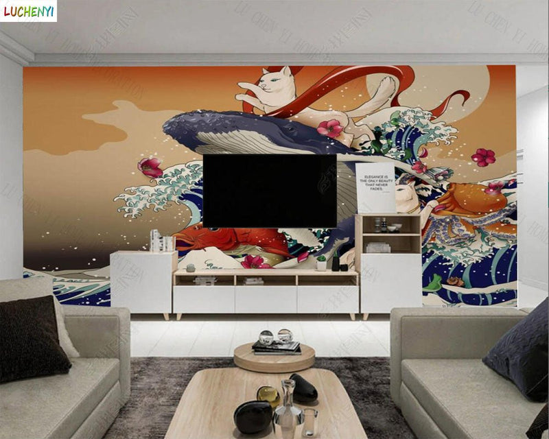 Papier Peint Poisson Japonais — autocollant