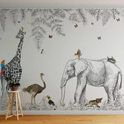 Papier Peint Savane Noir Et Blanc - Papierpeint-panoramique.fr