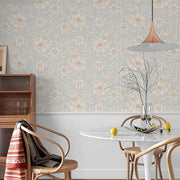 Papier peint tapisserie arabesque florale vintage - Papierpeint - panoramique.fr