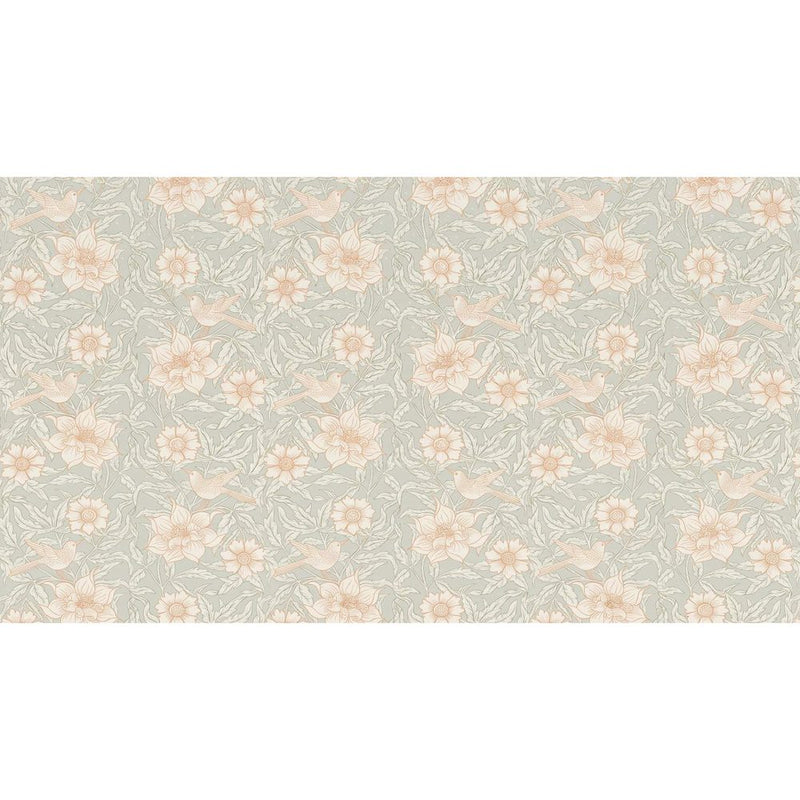 Papier peint tapisserie arabesque florale vintage — autocollant