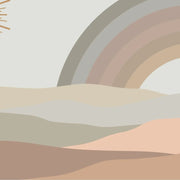 Papier peint tapisserie arc-en-ciel terracotta pour enfant - Papierpeint - panoramique.fr