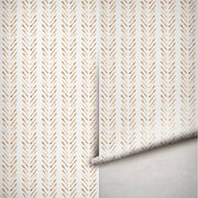 Papier peint tapisserie bohème chic terracotta - Papierpeint - panoramique.fr