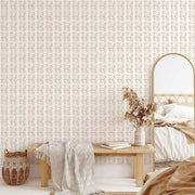 Papier peint tapisserie bohème chic terracotta - Papierpeint - panoramique.fr