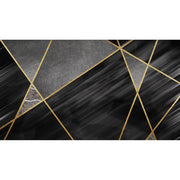 Papier peint tapisserie design noir et or contemporain - Papierpeint - panoramique.fr