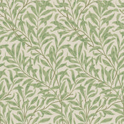 Papier peint tapisserie feuilles vert sauge stylisées - Papierpeint - panoramique.fr