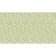 Papier peint tapisserie feuilles vert sauge stylisées - Papierpeint - panoramique.fr