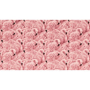 Papier peint tapisserie flamants roses et feuillages tropicaux - Papierpeint - panoramique.fr