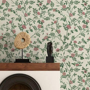 Papier peint tapisserie fleuri liberty romantique - Papierpeint - panoramique.fr