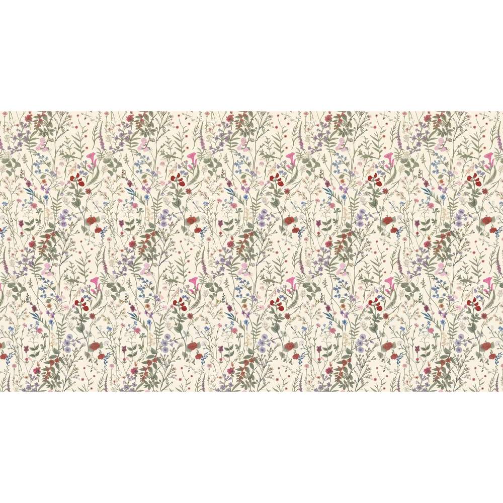 Papier peint tapisserie fleuri liberty vintage - motif