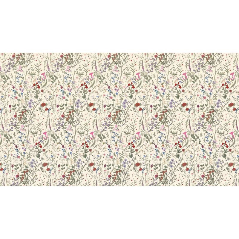 Papier peint tapisserie fleuri liberty vintage — autocollant