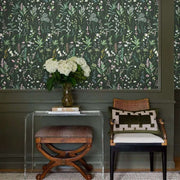 Papier peint tapisserie fleuri vintage chambre fille - Papierpeint - panoramique.fr