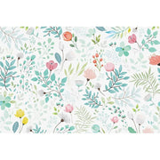 Papier peint tapisserie fleurs et feuillages chambre bébé - Papierpeint - panoramique.fr