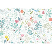 Papier peint tapisserie fleurs et feuillages chambre bébé - Papierpeint - panoramique.fr