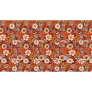 Papier peint tapisserie fleurs orange vintage - Papierpeint - panoramique.fr