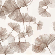 Papier peint tapisserie ginkgo blanc lumineux - Papierpeint - panoramique.fr