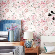 Papier peint tapisserie grosses fleurs pour chambre d'enfant - Papierpeint - panoramique.fr