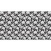 Papier peint tapisserie grosses fleurs sur fond noir - Papierpeint - panoramique.fr