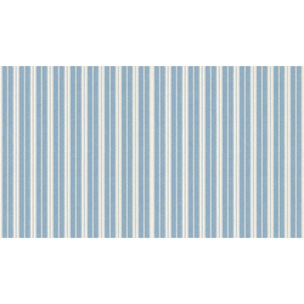 Papier peint tapisserie larges rayures bleu et blanc - motif