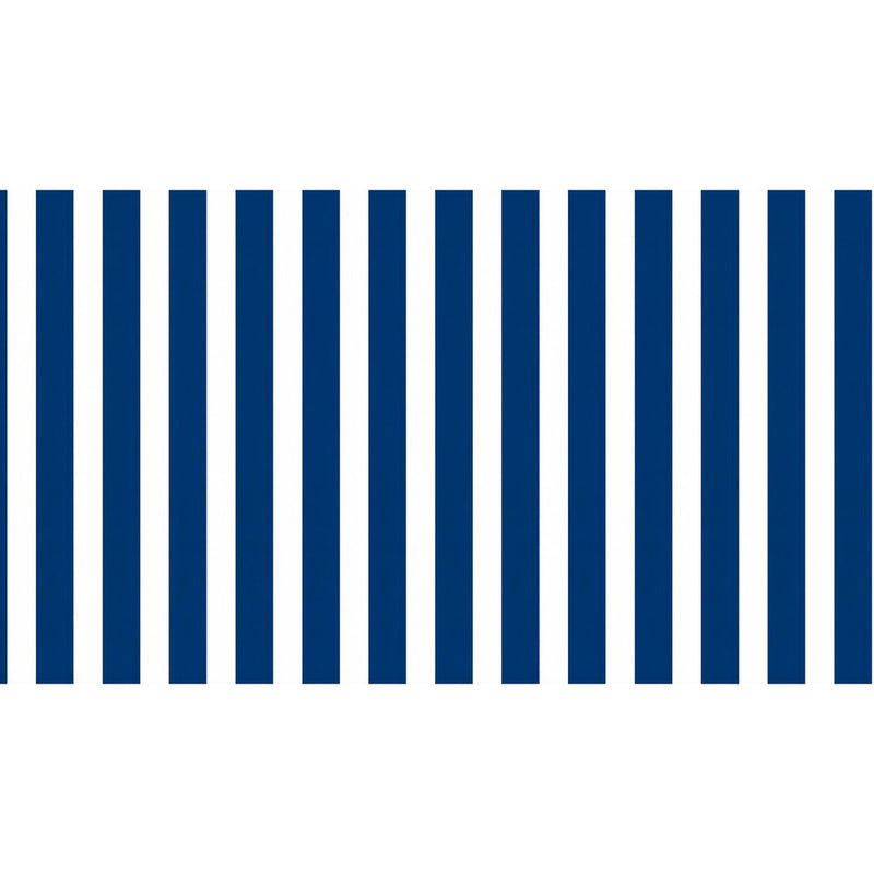 Papier peint tapisserie larges rayures bleu marine — autocollant