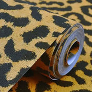Papier peint tapisserie léopard jaune audacieux - Papierpeint - panoramique.fr
