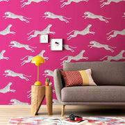 Papier peint tapisserie léopard violet pop - Papierpeint - panoramique.fr