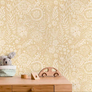 Papier peint tapisserie liberty beige et crème - Papierpeint - panoramique.fr