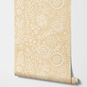 Papier peint tapisserie liberty beige et crème - Papierpeint - panoramique.fr