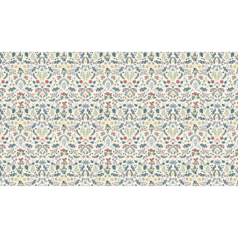Papier peint tapisserie liberty fleuri pour chambre — autocollant