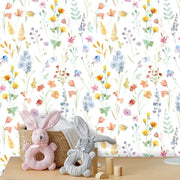 Papier peint tapisserie liberty fleurs pour chambre de bébé - Papierpeint - panoramique.fr
