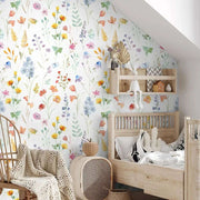 Papier peint tapisserie liberty fleurs pour chambre de bébé - Papierpeint - panoramique.fr